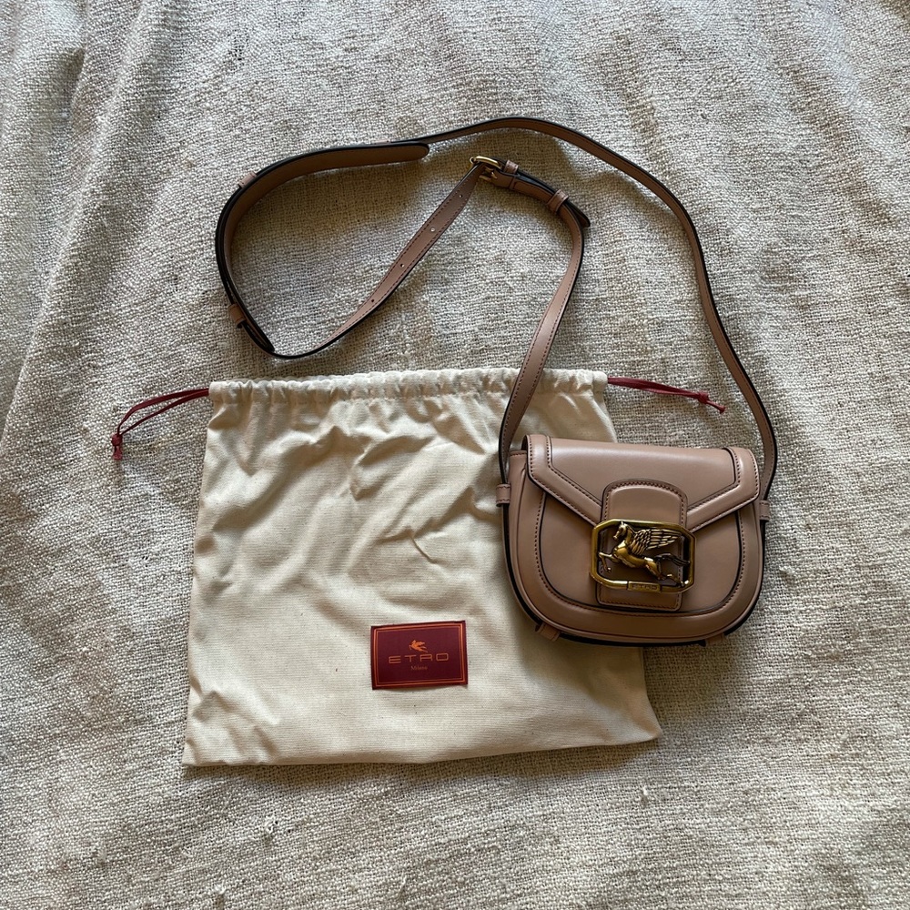 Etro Pegaso XS Mini Bag in Nude
